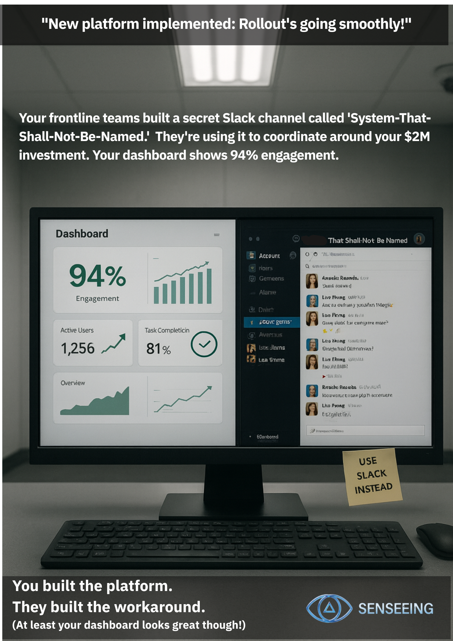 Senseeing — You built the platform. They built the workaround.