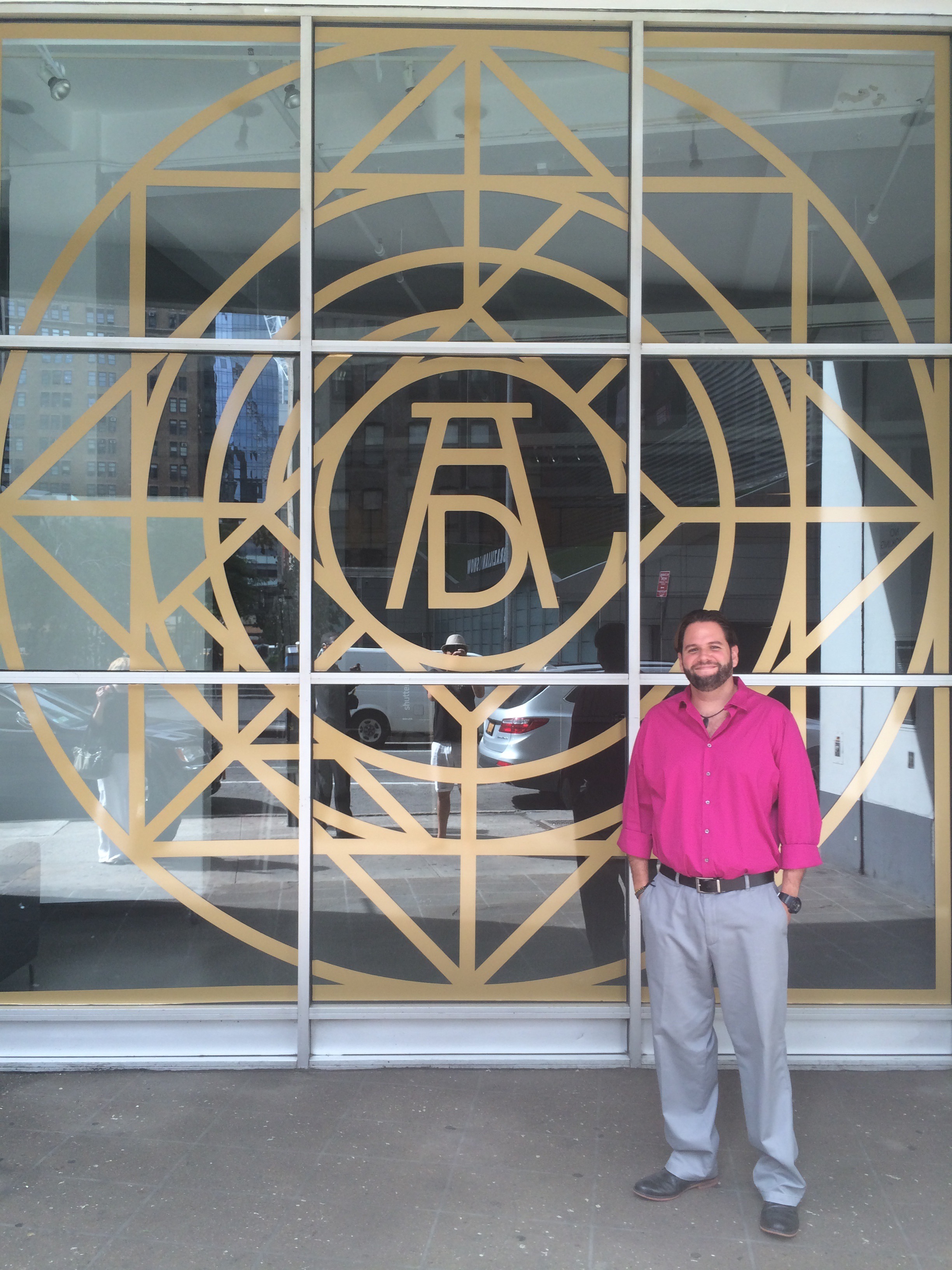 Luis at the Art Directors Club, New York